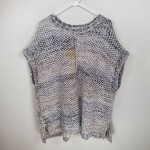 Pure Jill J. Jill Size XL Wool Mohair Blend Chunky Knit Poncho Sweater Vest